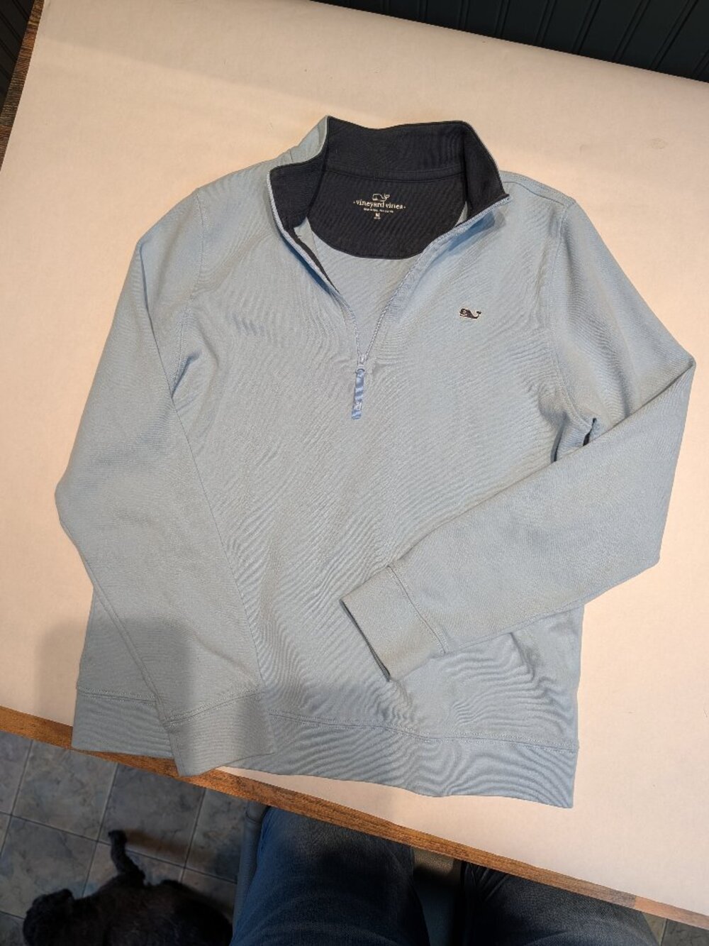 Vinyard Vines Light Blue Shep Shirt 100% Cotton made in Peru size Medium